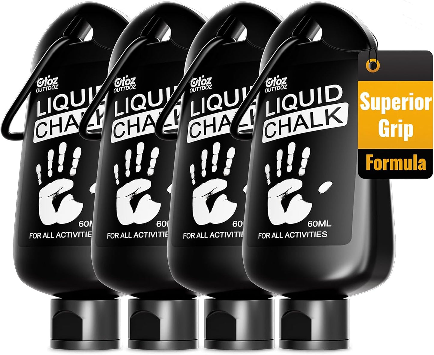 2 oz Superior Grip Liquid Chalk Mess-Free Gym Chalk for Weightlifting, Gymnastics, Rock Climbing, Dancing, Dries in Seconds. Package May Vary.