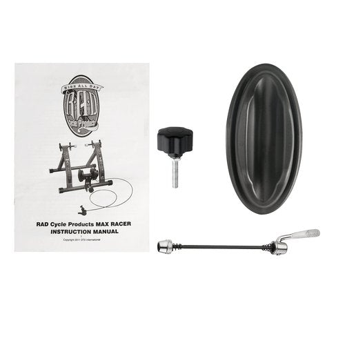 RAD Cycle Products Max Racer 7 Levels of with Smooth Magnetic Resistance Bicycle Trainer Allows You to Work Out with Your Bike