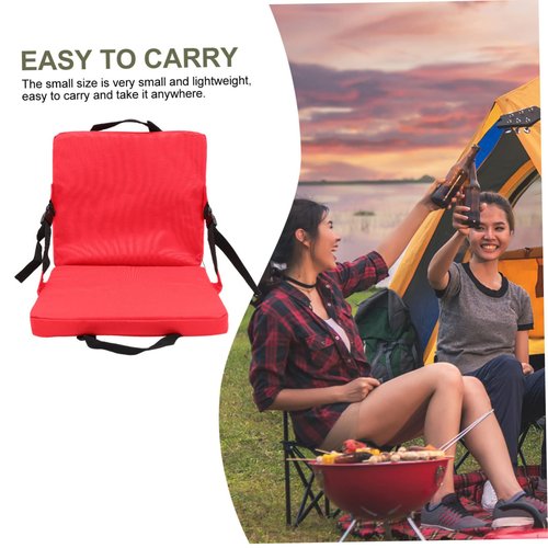 TOYANDONA Professional Portable Stadium Seat Cushion with Back Support Bleacher Chair for Outdoor Sports Convenient and Wear Resistant Design
