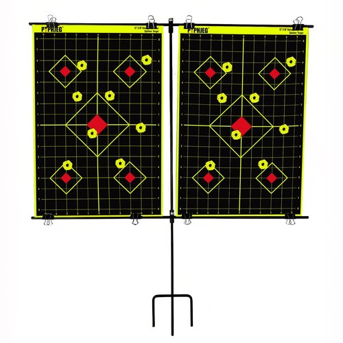 PTPHJEG 12"x18" Sight-in Splash Target - Instantly See Your Shots Burst in Bright Fluorescent Yellow Upon Impact(10 Pack)