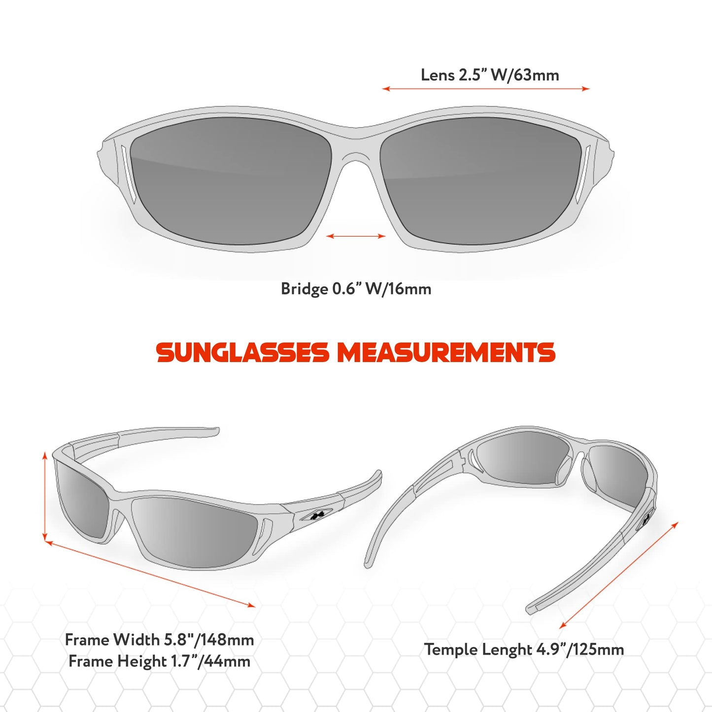 X LOOP Polarized Wrap-Around Sunglasses for Men Women Running Fishing Driving Sports Glasses