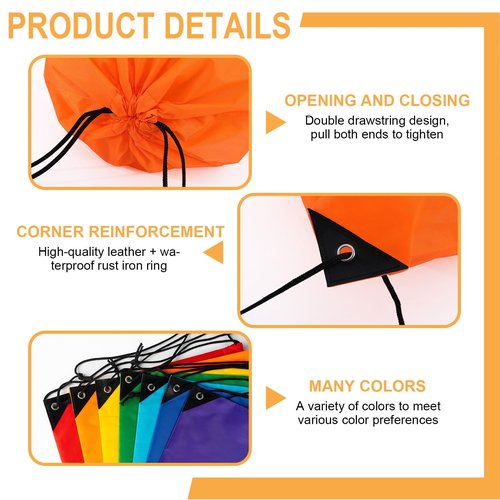 Syntix Custom Drawstring Bags Bulk with Logo – 10/50/100 Pcs Personalized String Backpacks for Gym, Sports, Events, Travel and Daily Use