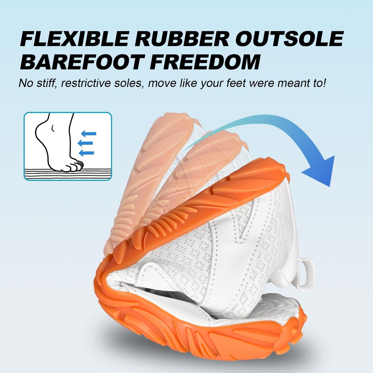 ELETON Barefoot Shoes Women Men Footwear, Wide Toe Box Hiking Zero Drop Non-Slip Quick-Dry River Boat Pool Beach Water Shoes, Lightweight Swimming Running Walking Sneakers Unisex