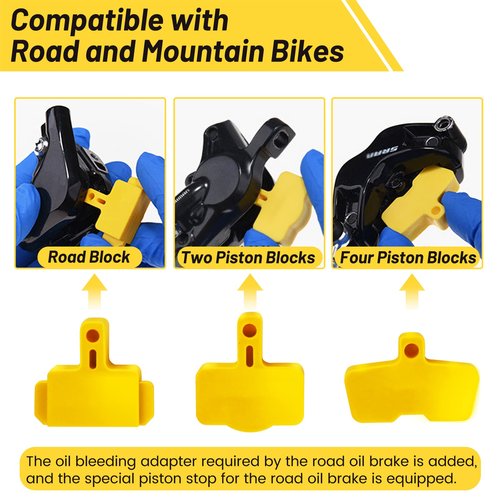 CHUMXINY Brake Bleed Kit for SHIMANO, TEKTRO Hydraulic Disc Brakes, Including High Performance Mineral Brake Fluid (120ml)