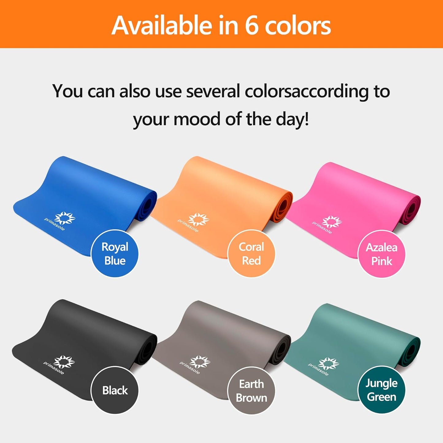 1/2-Inch Extra Thick NBR Yoga Mat with Enhanced Stability - Textured Design, Lightweight Mat with Carrying Strap & Case for Yoga, Pilates, Gym & Home Use (Multiple Colors)