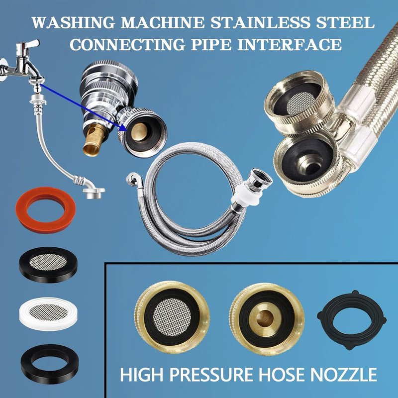 ZDBB 1000 Pcs 18 Size O Ring Kit+18 Size Rubber Washers Assortment Kit for Plumbing Faucet Water Pipe Garden Hose Washers Shower Heads Gasket Repair and Air or Gas Connections