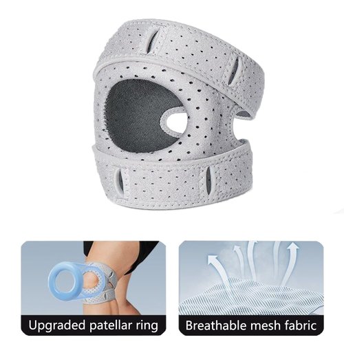 Seodon Wellknee Knee Brace, Wellnee Patellar Pad Realign Knee Joint While You Move,Adjustable Knee Brace for Men and Women with Side Stabilizers, For running, sports and exercise
