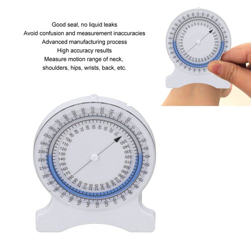 Inclinometer, Clean Inclinometer and Good Measurement from 0 to 360 Degrees for Professional Students to Measure Range of Motion (Blue)