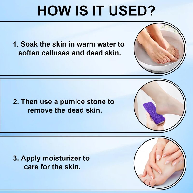 lenpestia Foot Pumice Stone 4 Pack Pedicure Stone for Feet Pumice Sponge for Feet Callus Remover and Scrubber Double Sided Pedicure Foot Pumice Stone for Feet and Heels Callus and Dead Skins (Purple)