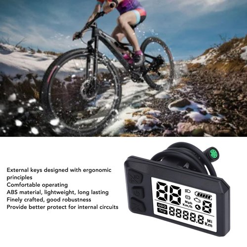 Universal Electric Cycle LCD Display Conversion Kit Control Panel with ABS Material 24 to 52V Voltage for 01 02 HD Lightweight Easy to Operate