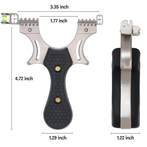 Slingshot, Solid Slingshot Set for Hunting,Professional Stainless Steel Tactical Slingshots, with 1 Ammo Pouch, 100 Ammo Balls, 9 pcs Flat Bands & 4 Target, Adults Slingshot for Outdoor Catapult Game