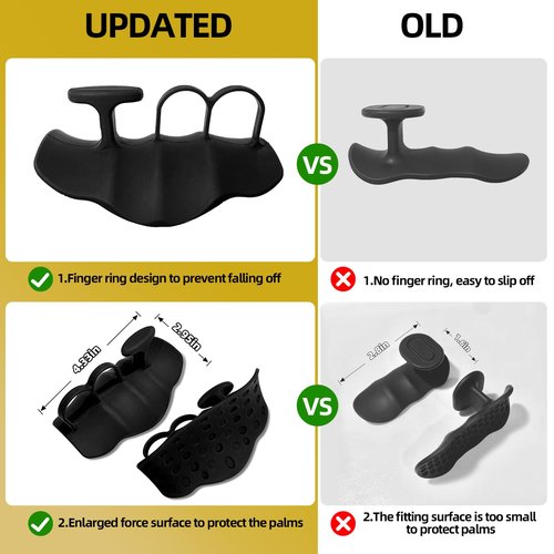Anti-Slip Workout Grips, Ergonomic Silicone Hand Guard Grips for Palm Protection, Weightlifting, Pull-ups, Gym Training and Workouts for Both Men and Women