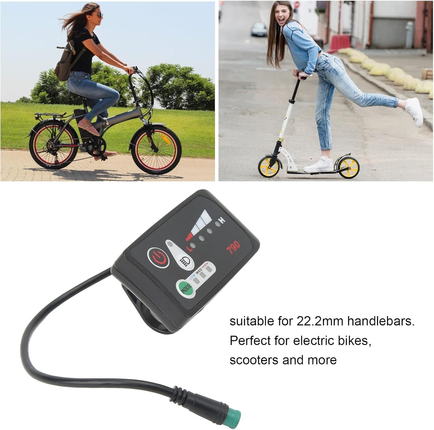24V 36V 48V Electric bikes Led Display Control Panel , 790 Led Display For Electric bikes 810 Control Electric Bicycle(36V)