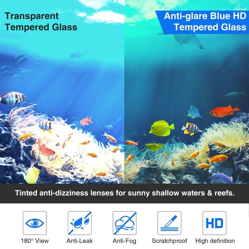 MELUMILU Snorkeling Gear for Adults, Dry Snorkel Set Blue Electroplated 180° Panoramic Wide View Anti-Fog Scuba Diving Mask, Professional Snorkel Gear for Swimming, Diving (Black)