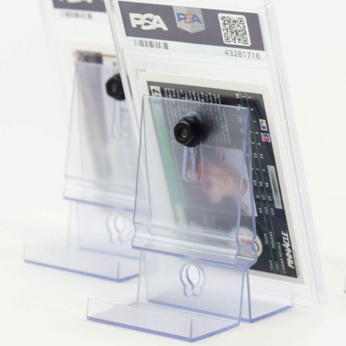 CollectorMount Card Mount for Graded PSA Trading and Sports Cards, Stand and Wall Mount Display for Collectible Cards (4 Mounts)