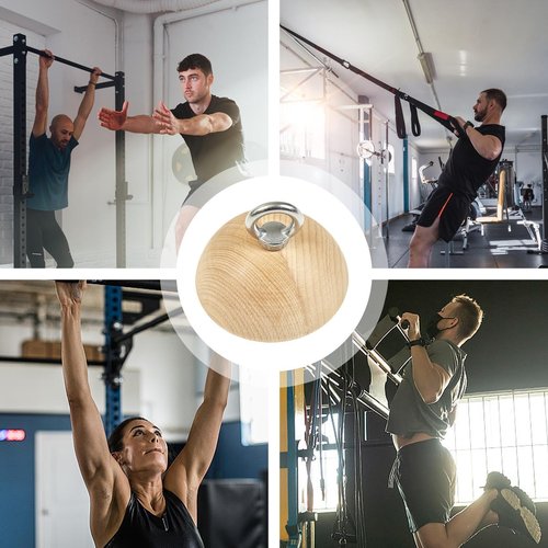 Pull Up Handles - Pull Up Bar Grips, Climbing Grip Trainer | Non-Slip Pull Up Grips, Finger Training Balls, Wooden Pull Up Grip Balls, Portable Rock Climbing Holds for Home Gym Workout