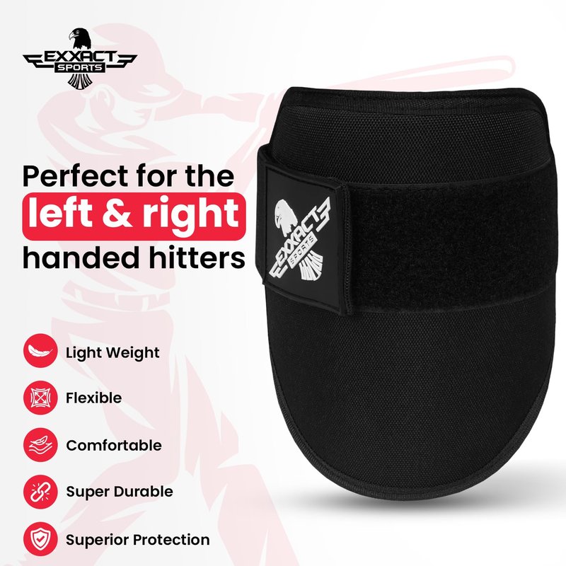 Exxact Sports Baseball Elbow Guard Youth & Adult, Flexible Batters Softball Elbow Guard Baseball with Adjustable Strap