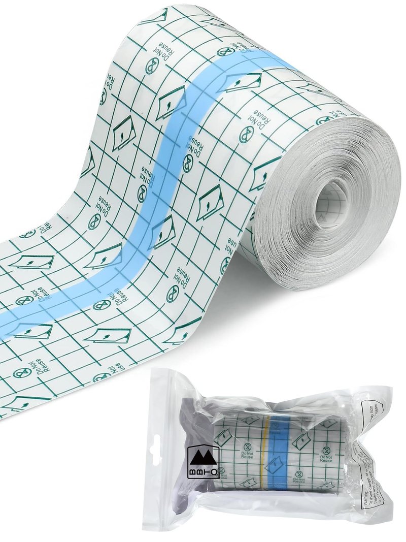 Transparent Dressing Adhesive Bandage Waterproof Bandage Clear Adhesive Bandages Stretch Tape for Tattoos Swimming (4 x 394 Inch)