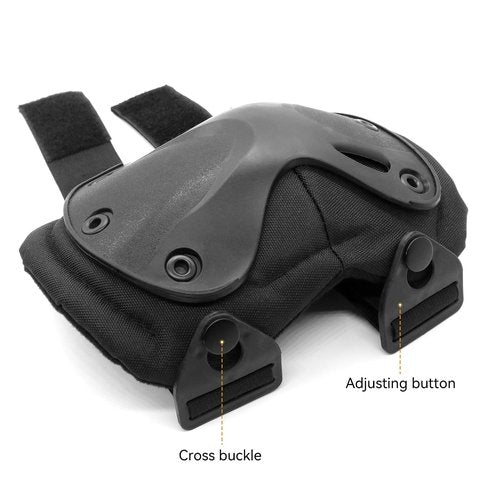 AOUTACC Tactical Combat Knee Protective Pads for Outdoor CS Paintball Game Cycling Safety Skateboarding Gear Skates Knee Protection Guard Pads