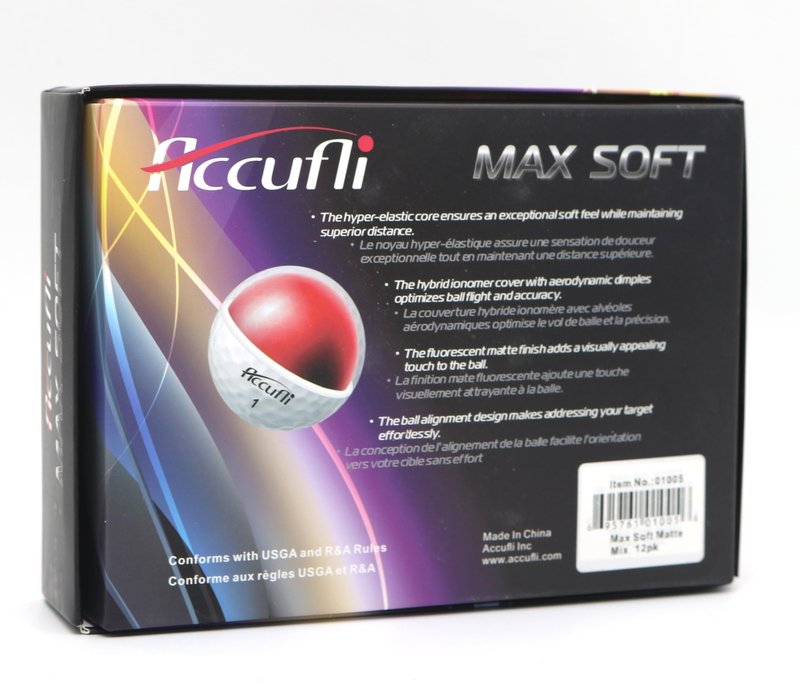 ACCUFLI Max Soft Matte Golf Balls