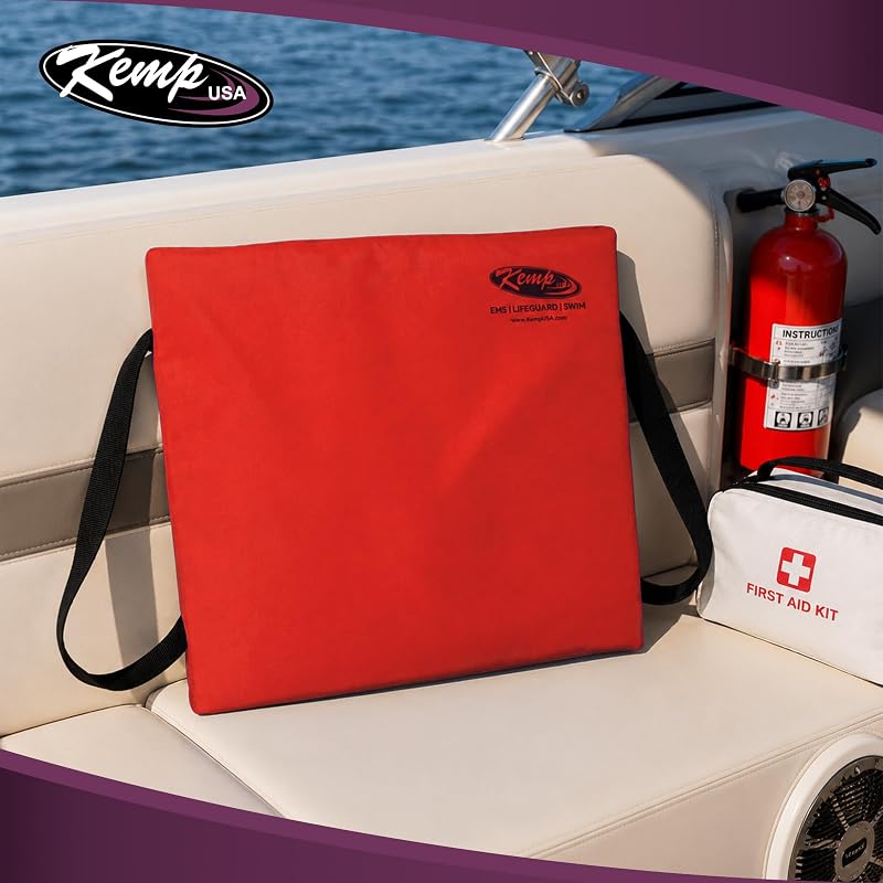 Kemp USA Type IV Throwable Flotation Device Cushion - Red