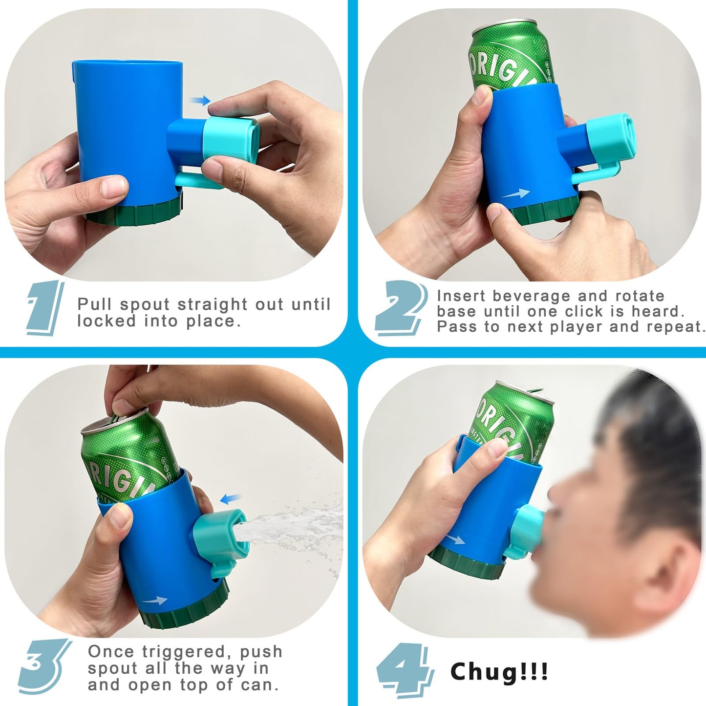 Imadity 2PCS Shotgun Roulette Drinking Cola, Thrilling Twist & Pass Party Fun, Random Blast for Bachelor Parties, Fun Bachelor Party Gift