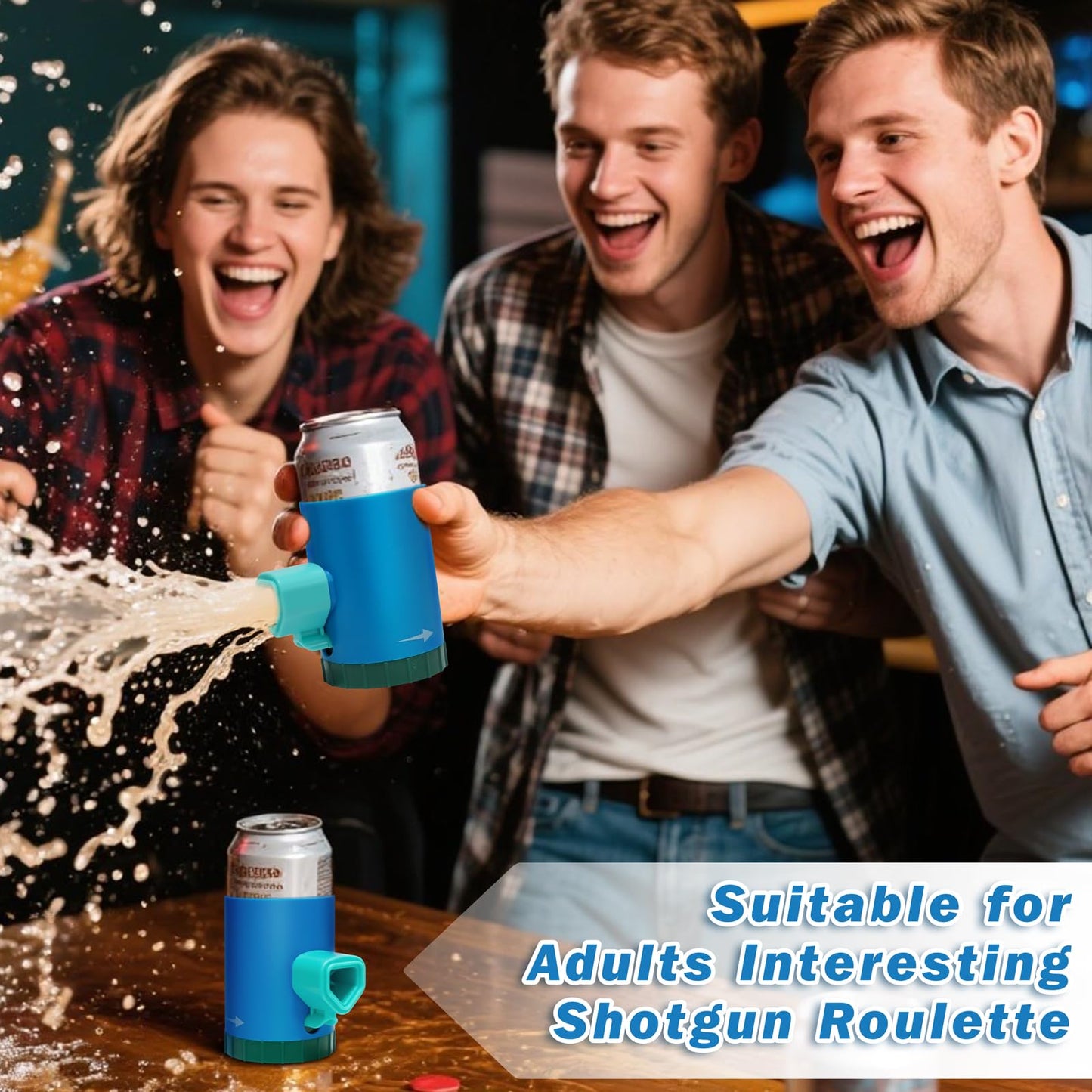 Imadity 2PCS Shotgun Roulette Drinking Cola, Thrilling Twist & Pass Party Fun, Random Blast for Bachelor Parties, Fun Bachelor Party Gift