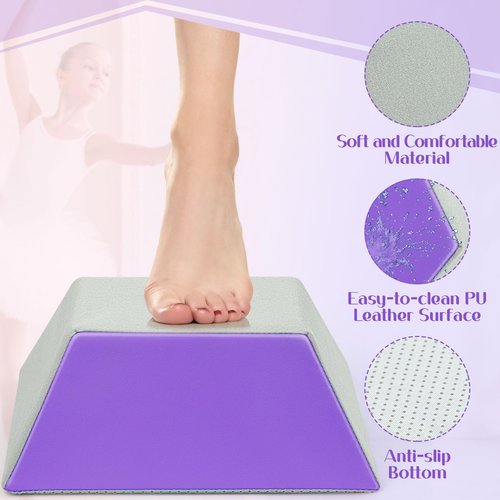 Stunt Stand Cheer Flyer Balance Trainer - Cheerleading Balance Trainer for Flyers, Gymnastics Beam & Core Strength, Non-Slip Design, Purple