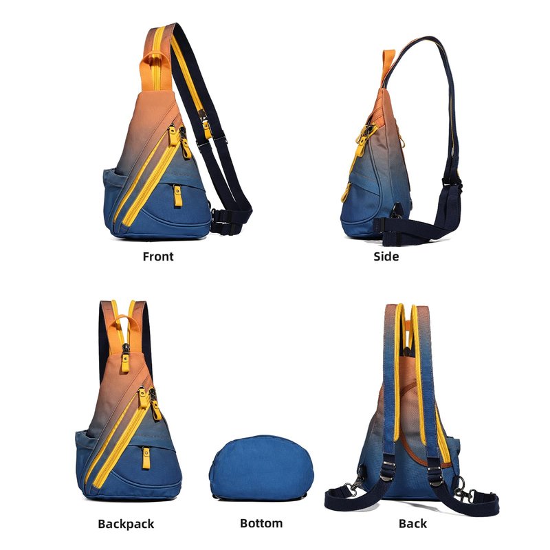 KL928 Sling Bag - Small Crossbody Backpack Shoulder Casual Daypack Rucksack for Men Women