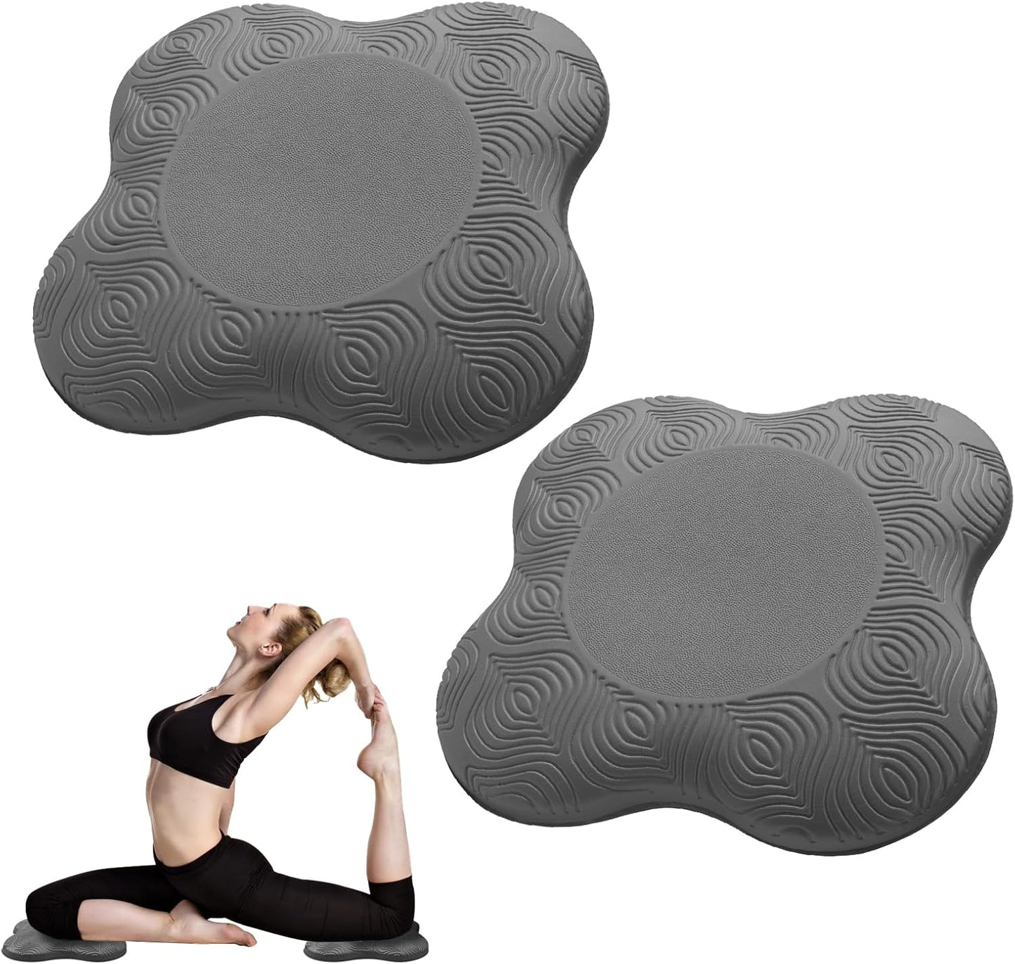 2 packs Yoga Knee Pad Cushion Extra Thick for Knees Elbows Wrist Hands Head Foam Pilates Kneeling pad Yoga Knee Cushion Thick Exercise Pads for Knees Elbows Wrist Hands Head Foam Pilates Kneeling pad,Support Foam Pads for Women and Men