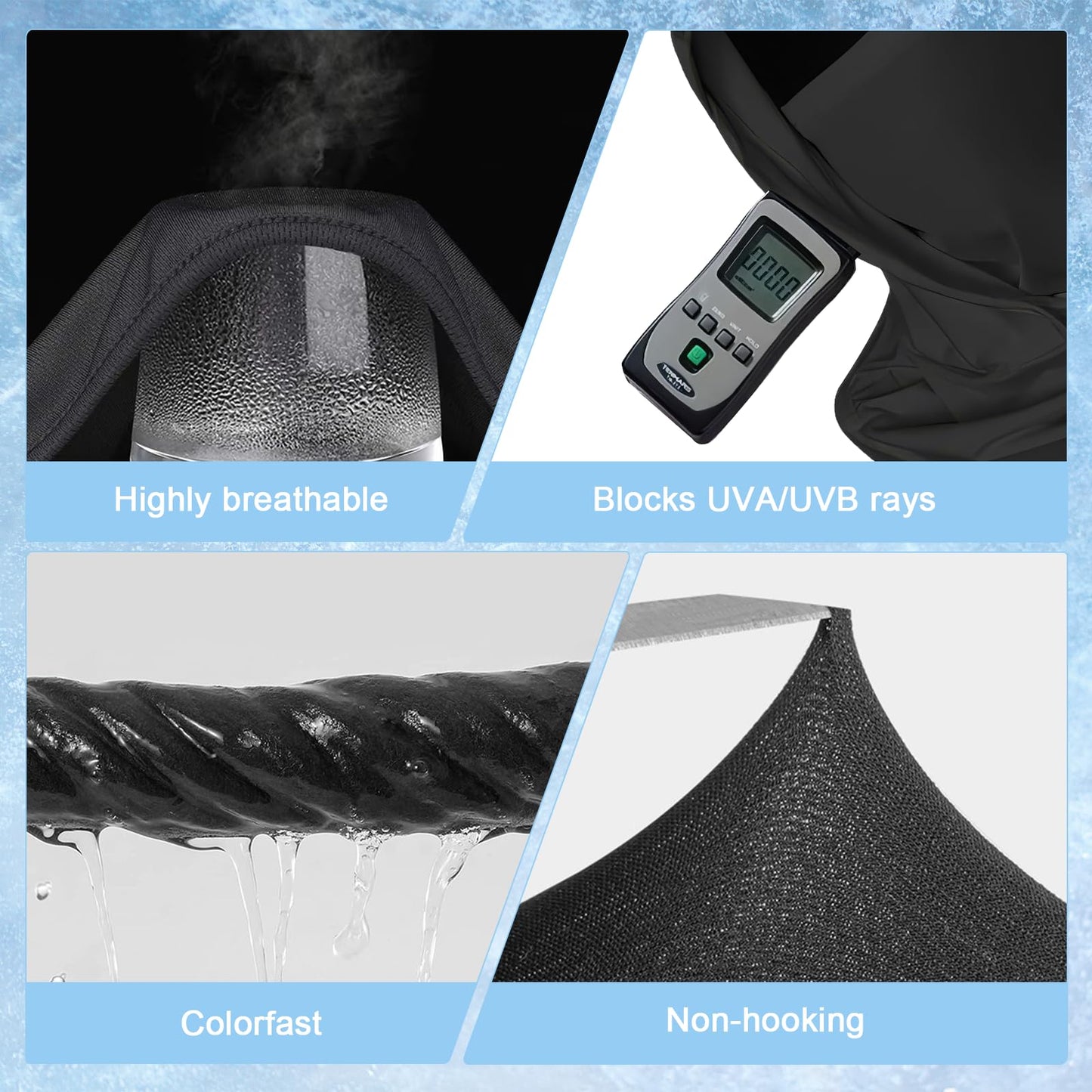 3 Pack Cooling Balaclava Mask for Men Women - Sun UV Protection Hood Face Cover for Cycling Skiing Fishing Motorcycle Breathable Full Head Pasamontañas
