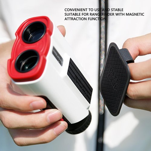 POENVFPO Rangefinder Belt Clip, Lightweight Metal Golf Rangefinder Belt Clamp Secure Attachment Snap On Your Belt for Magnetic Rangefinders