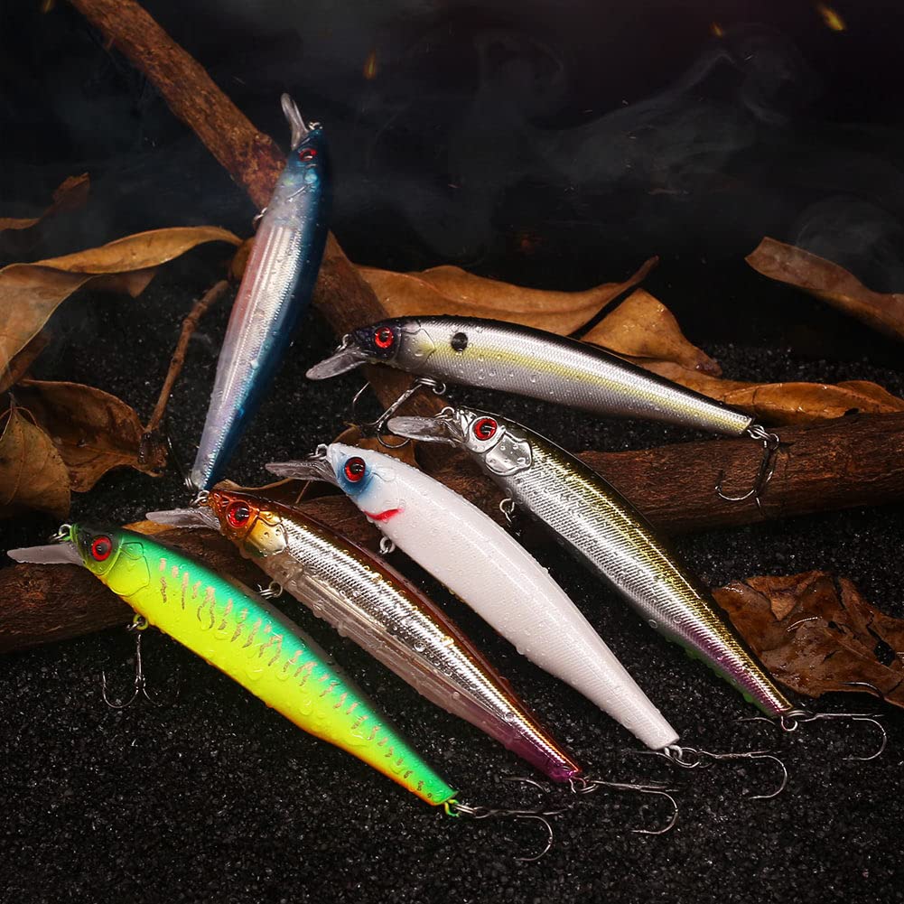 XFISHMAN Jerkbait Kit - Minnow Lure - Suspending - Bass, Smallmouth Bass, Walleye, Largemouth Bass - 1 Piece