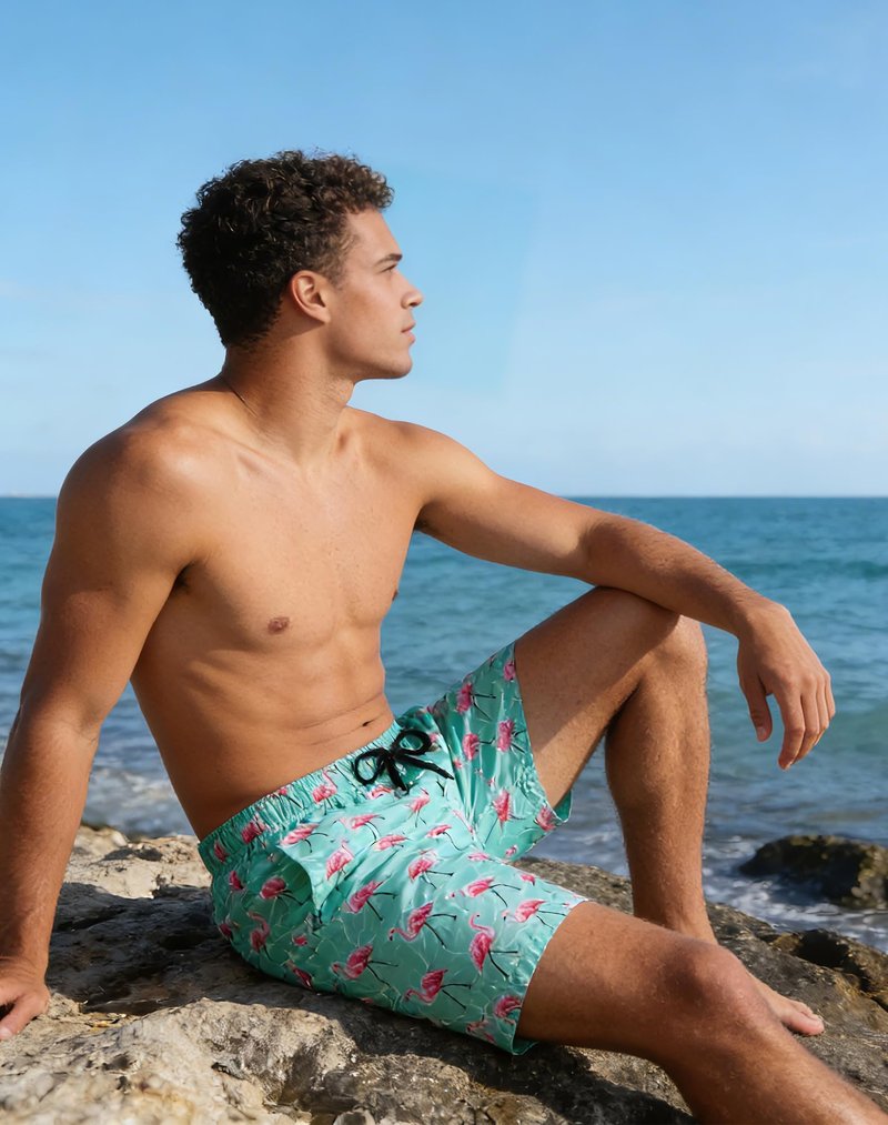 uideazone Mens Swim Trunks with Compression Liner Swimming Shorts 7 Inch Inseam Waterproof Quick Dry Beach Sport Shorts M-XXL