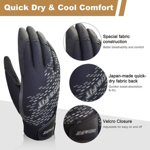 Intra-FIT Extra Grip Racquetball Glove, Quick-Dry Breathable Pickleball Gloves(Medium, Right Hand)