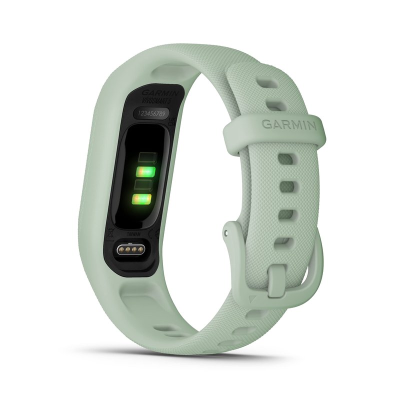 Garmin vivosmart 5 Fitness Tracker, Long-Lasting Battery, Wrist Heart Rate, Sleep Tracking, Smart Notifications, Compatible with Phone GPS, Mint, Signature Series Charger Bundle