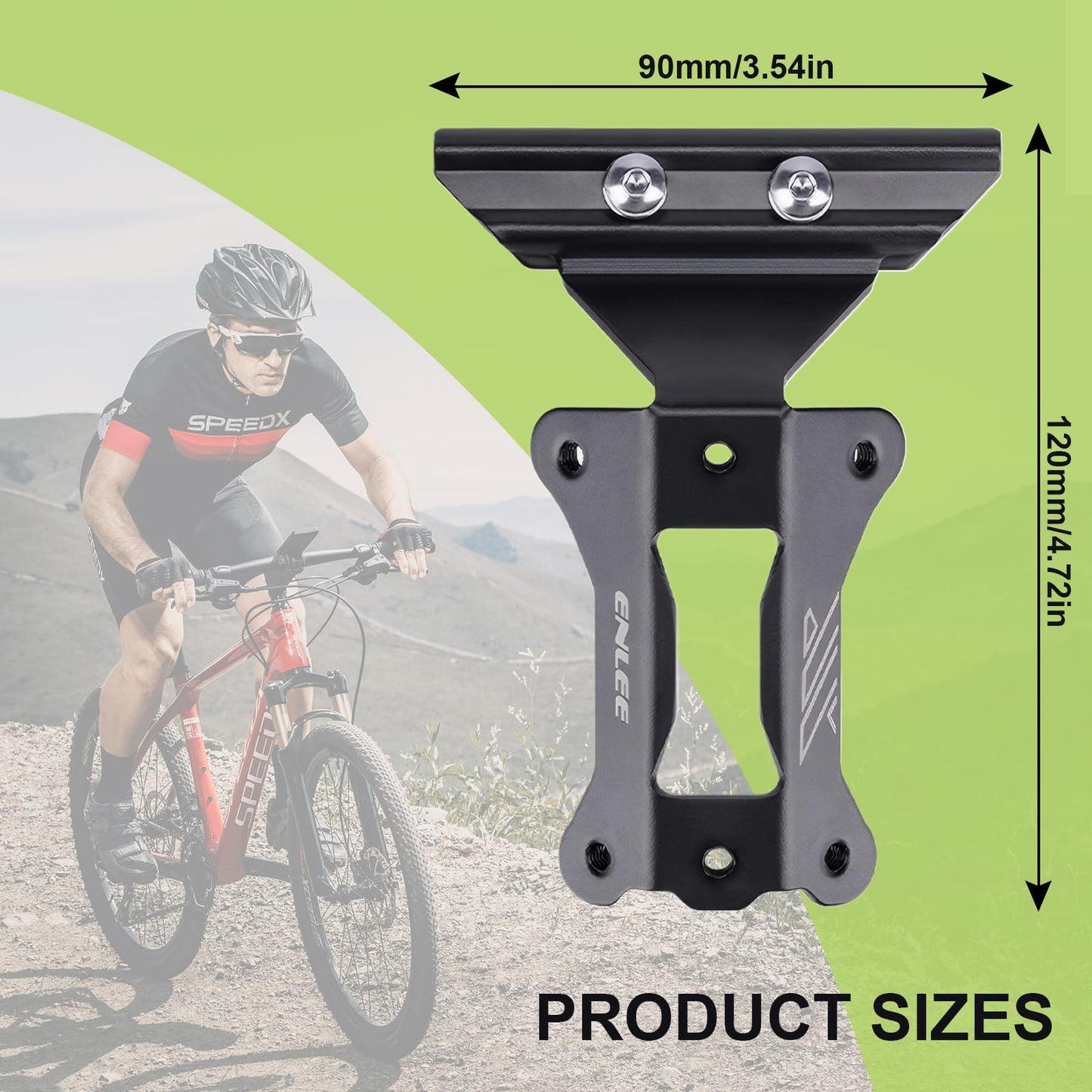 JINKEY Bike Saddle Water Bottle Holder Adapter,Dual Aluminium Alloy Bottle Mount Bracket for MTB Road Bicycle Saddle Rail Water Bottle Cage for Cycling