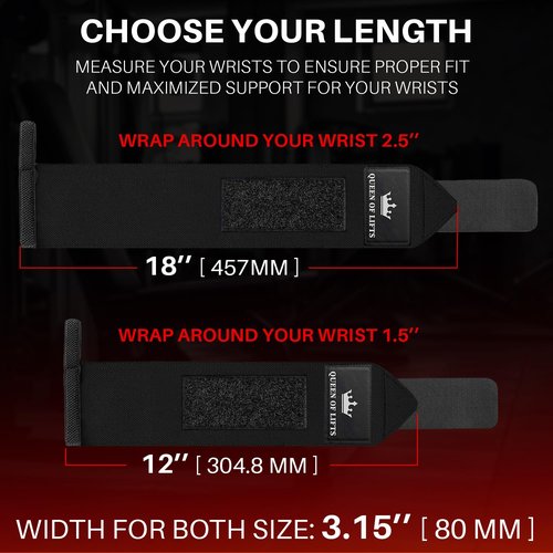 TECEUM Weightlifting Wrist Wraps with Thumb Loop – Black – Arms on Fire – 18 inch – Heavy-Duty Workout Wrist Support & Protection – Ideal for Powerlifting, Strength Training, Bodybuilding