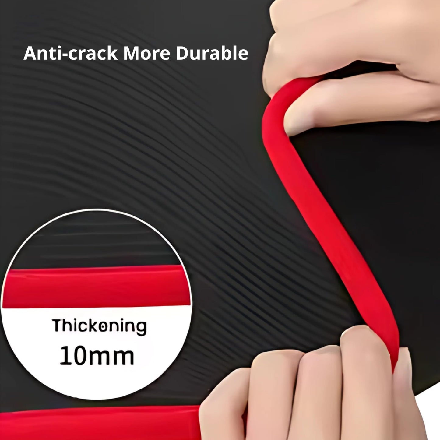 1/2 inches Extra Thick & Long Exercise Yoga Mat with Bag and Carrying Strap, Non-Slip Eco Friendly, All-Purpose, High Density Anti-Tear Pilates Mat for Fitness and Gym Workouts, Red workout mat.