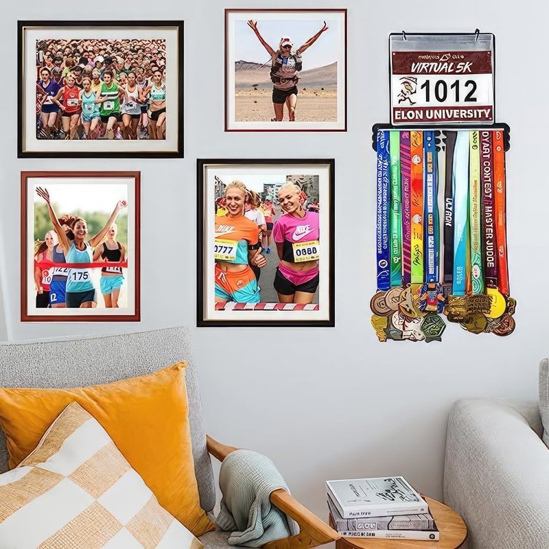 Goutoports Athletic Race Bib & Medal Display Combo - 10 Sheets