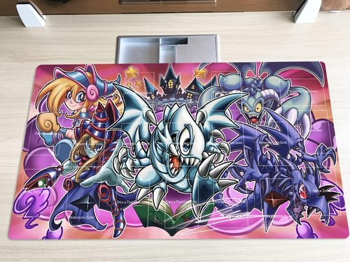 Mlikemat New Playmat Toon Dark Magician Girl TCG CCG Trading Card Game Mat Pad + Free Bag (ZD039-880-A)