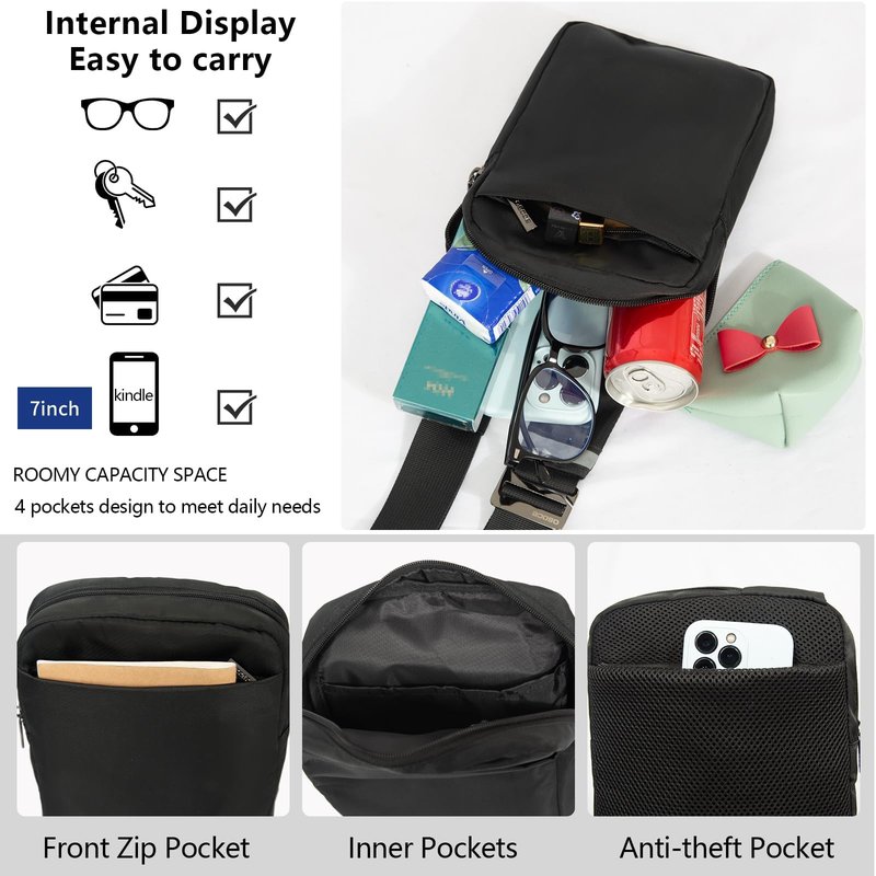 OSOCE Sling Bag, RFID Anti-Theft Lightweight