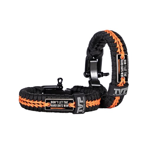 Til Valhalla Project Hard Days Paracord Bracelet | Paracord Bracelets for Men | Tactical Gifts for Men | Rope Bracelet Men?™s Jewelry | Men?™s Accessories | 7.5 Inch