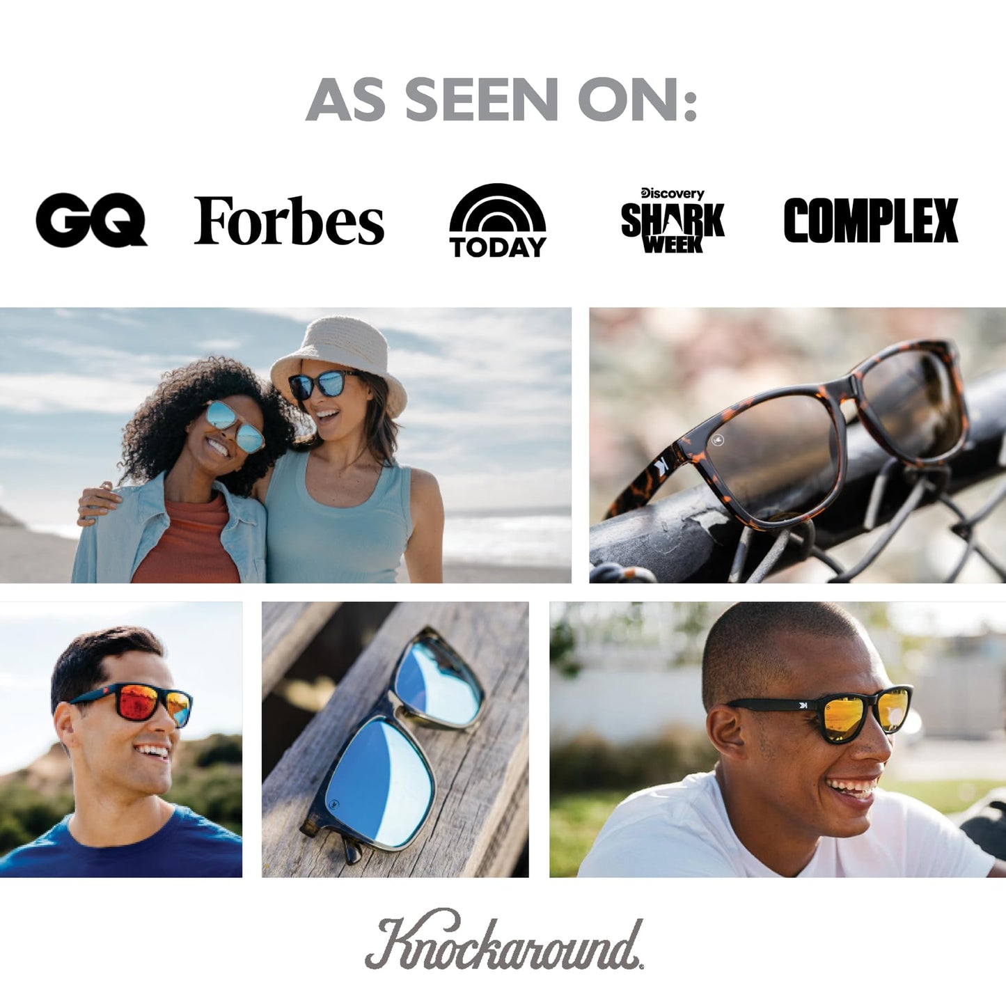 Knockaround Fast Lanes Sport Lightweight Sunglasses for Men & Women - UV400 Protection