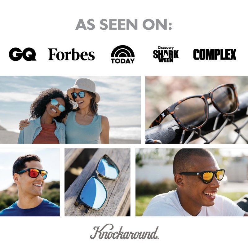 Knockaround Fast Lanes Sport Lightweight Sunglasses for Men & Women - UV400 Protection