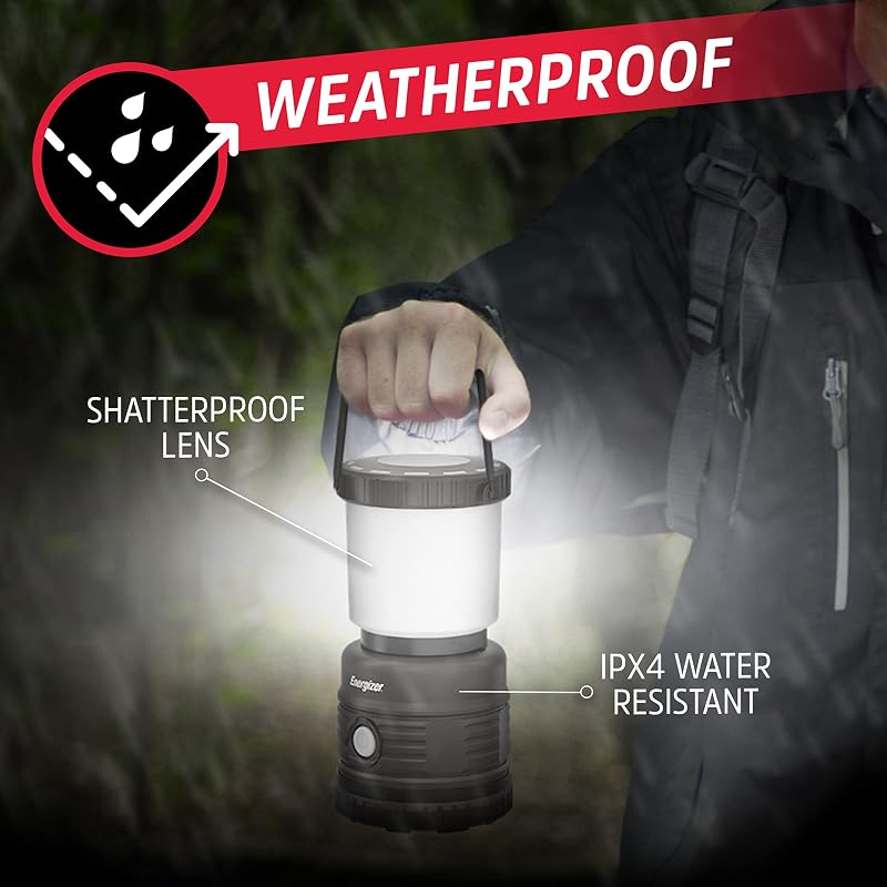 Energizer LED Lantern X1500 — 2-Pack, IPX4 Water Resistant, 1500 Lumen Camping Lights