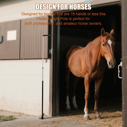 Zovcsxn Horse Measuring Meter Stick Pole Bending Poles for Horses Accurately Measure The Height of Horse Measures 7H to 18H