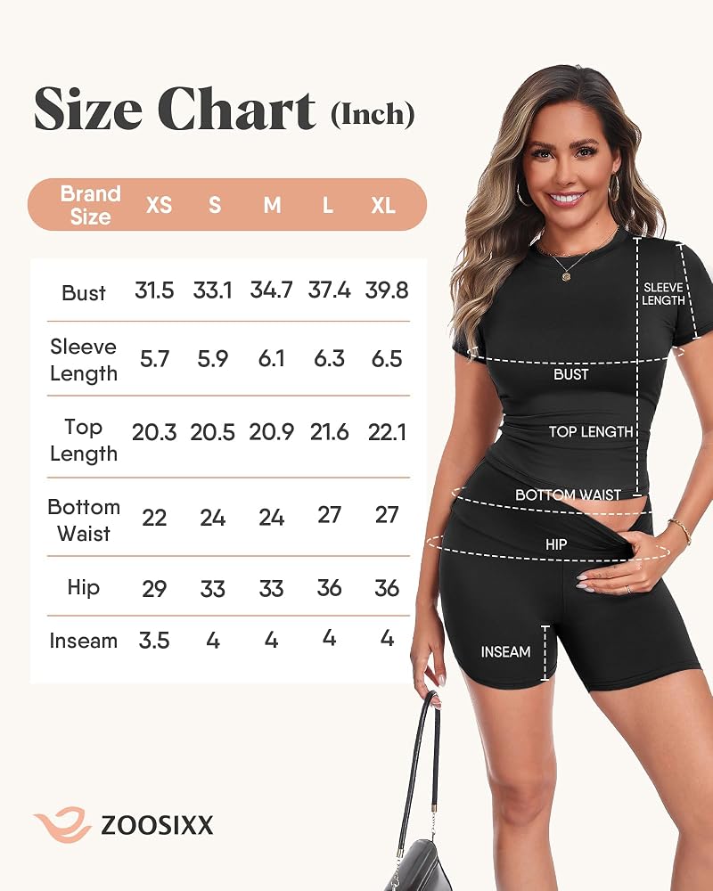 Two-Piece Women's Workout Set - Short Sleeve Top & High-Wwaist Shorts, 01-Black XL