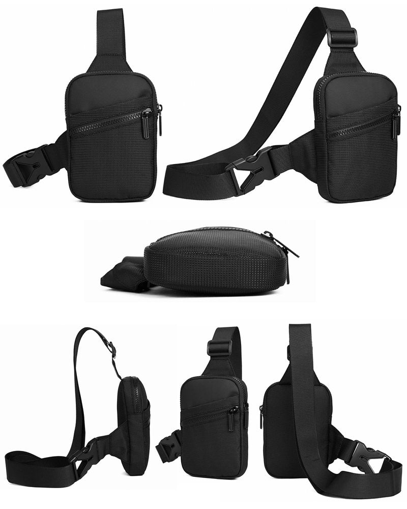 Peicees Mini Sling Bag X-Small Crossbody Bags for Women Men Shoulder Cross Body Bag Travel Phone Bag