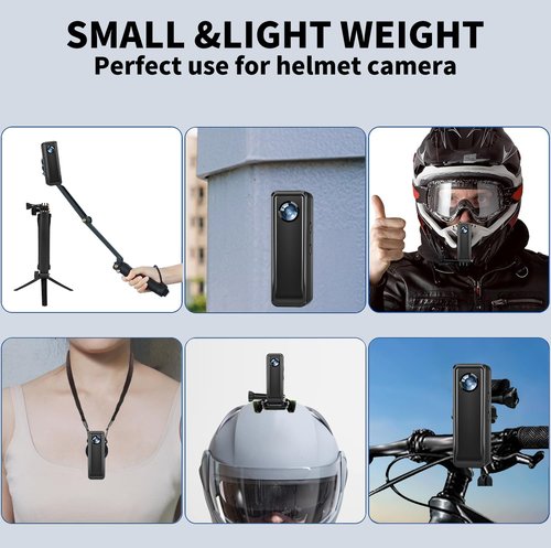 HJBDGS Body Camera 128GB, 4K 30FPS Action Camcorder, Hands Free Sports Camera with Magnetic Back Clip, Mini Body Cam POV Records with Audio and Video Recording for Traveling Cycling Vlogging